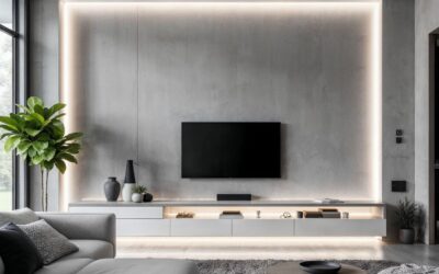 Painel de TV planejado: 10 ideias para transformar sua sala em Curitiba