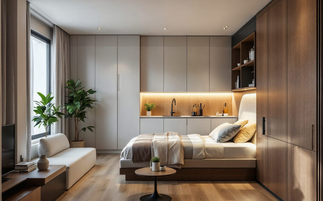Móveis planejados para apartamentos studio: guia de otimização em Curitiba