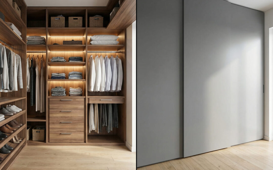 Closet Aberto ou Fechado? Vantagens, Desvantagens e a Melhor Escolha para seu Quarto em Curitiba