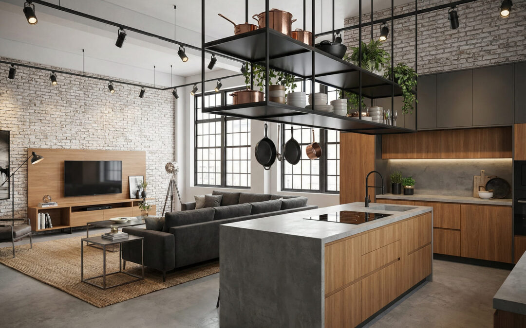 Estilo Industrial na Marcenaria: A Combinação Perfeita de Madeira e Serralheria para sua Casa